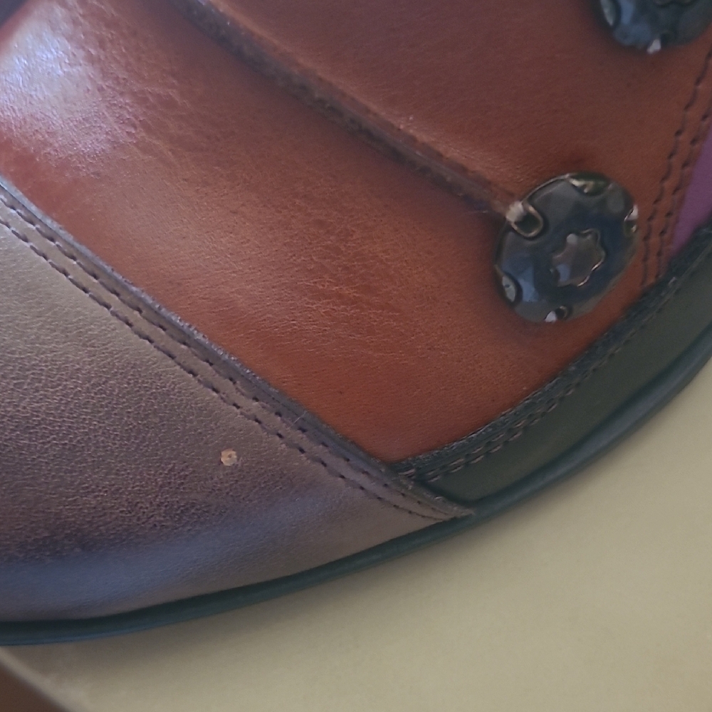L'ATISTE Women's Heels - Purple, Orange, Brown - Picture 5 of 7